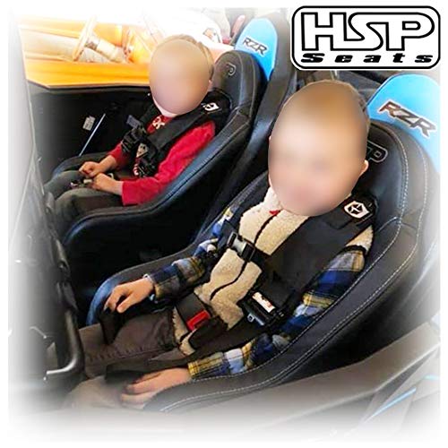 Hunter Safety Products UTV Booster Seat - Kids Seat with 4-Point Harness Slots for Polaris RZR, Can-Am X3, Apex, Honda Talon, Kawasaki KRX 1000, and Other Side by Side UTVs (SEAT ONLY)