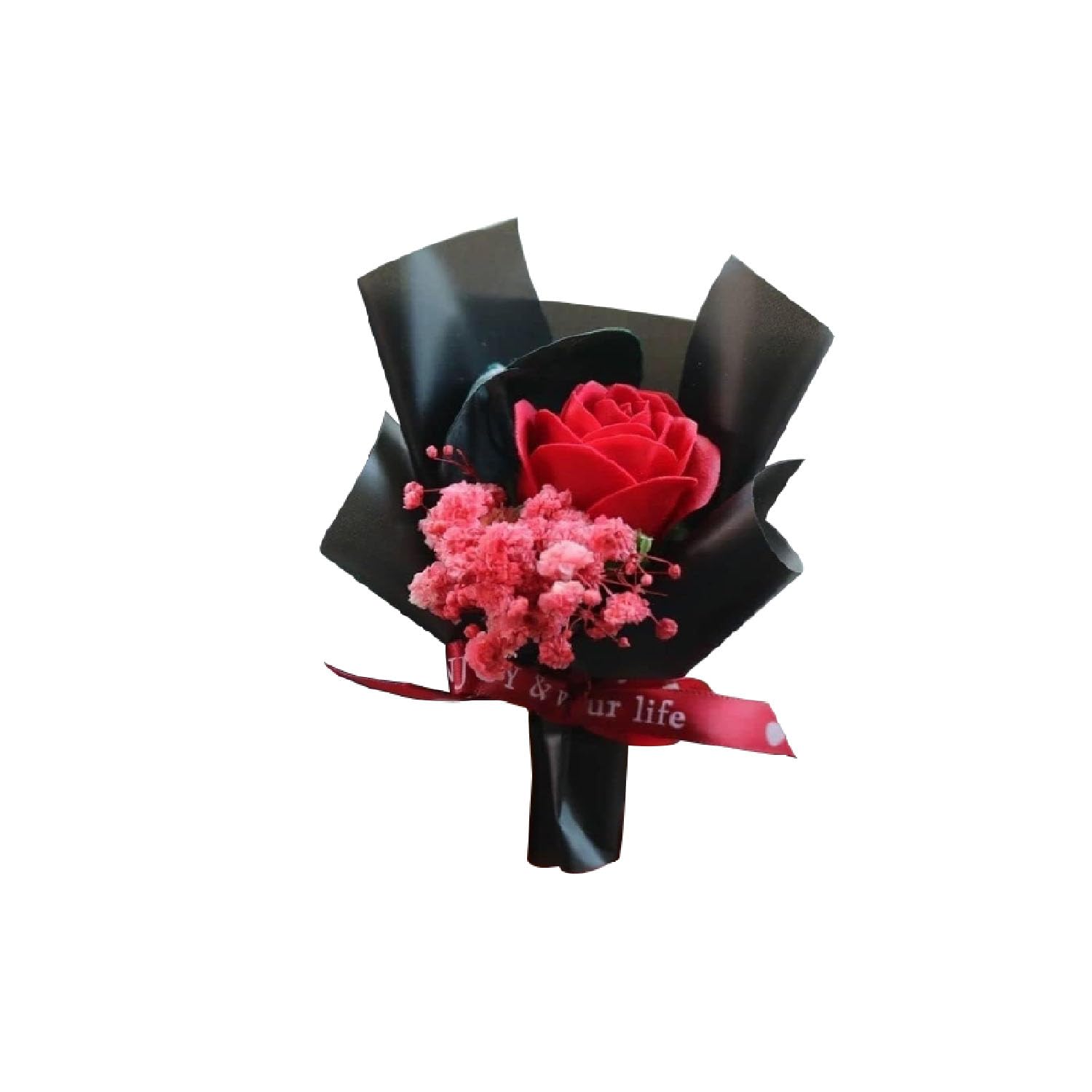 Amazon.com: Black Fresh Flowers Mini Dried Flowers Bouquet for Car