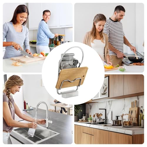 Wall Mounted Organizer, Pot Lid Holder, Heat Resistant Rest with Stainless Build, Drip Tray Storage with Easy Clean, Kitchen Utensil Rack with Space Saving Design, Lid Storage for Stove Counter – Image 5