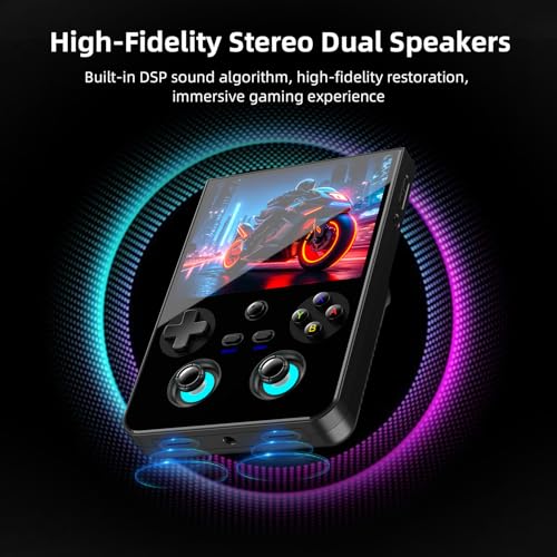 Image of Anbernic RG477V Retro Handheld Game Console , 4.7 Inch Touch Screen Android 14 System Support WiFi 6E Bluetooth 5.3 Dimensity 8300 Processor 8+128GB(Black)