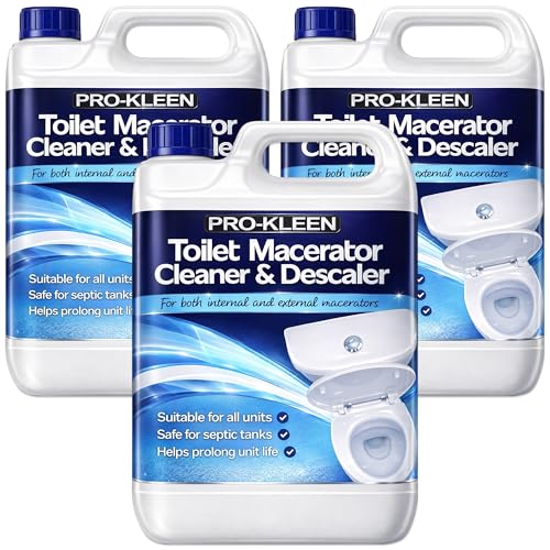 Pro-Kleen Toilet Macerator Cleaner & Descaler 15L - Concentrated Long-Lasting Formula Compatible With All Saniflo Pump Units Toilets & Urinals Helps Prolong Life of Unit