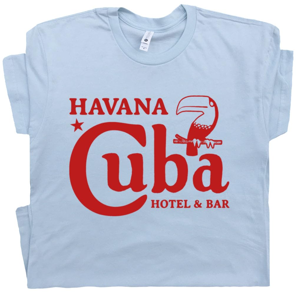 Cuba T Shirt Cool Hotel Shirt Vintage Cuba Shirt for Men Women Retro Bar Pub Cute Graphic Tee Cuban Motel Souviner Shirts