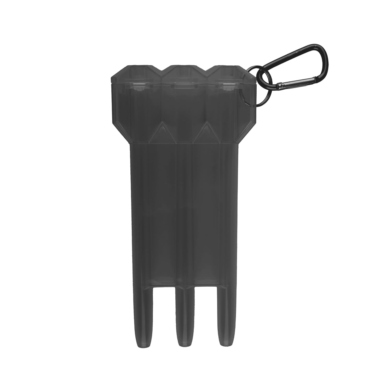 Bojueshaw 3-Dart Carrying Case with Alloy Hanging Buckle,Universal Portable ABS Storage Box for All Kinds of Darts(Black)
