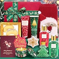 Drazik® Christmas Pamper Gifts for Women, Personalised Xmas Pamper Hampers Kit Self Care Package for Her, Handmade Ladies Christmas Spa Gifts Sets Xmas Present for Women Best Friend Sister Bestie Mum