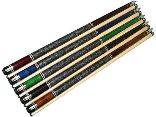 Miniatura 7 de ASKA Juego de 5 palos de taco de piscina de 58 pulgadas, construcción de 2 piezas, junta de 516 x 18, arce canadiense Hard Rock, punta pegada dura