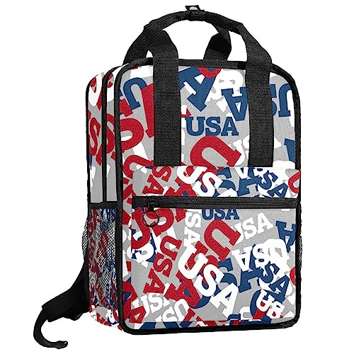 Sac à dos pour garçons motif USA, parfait pour l'école et les sorties