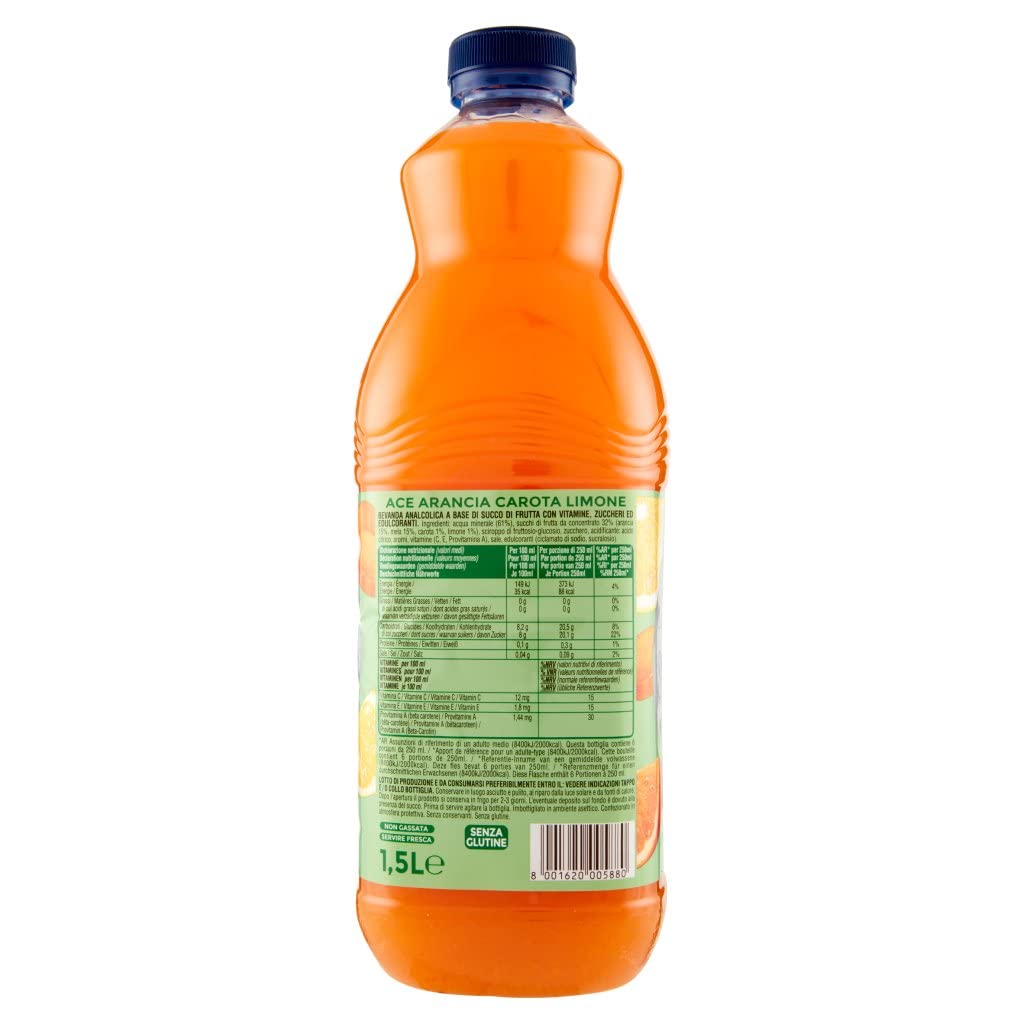 San Benedetto Succoso ACE PET, 12 unidades, 1,5 litros de zumo de fruta