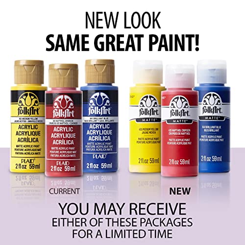 Image of FolkArt Acrylic Craft Paint, Coffee Grounds 2 fl oz Premium Matte Finish Paint, Perfect For Easy To Apply DIY Arts And Crafts, 50860