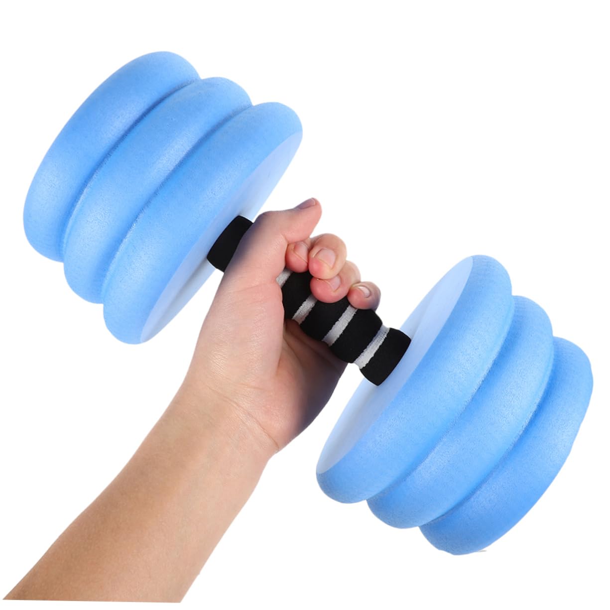 Toddmomy 2pezzi Manubri Galleggianti per Piscina Attrezzatura per Esercizi Acquatici Leggera Bilancieri in Schiuma Eva per Fitness in Acqua Multiuso per Acquagym e Nuoto