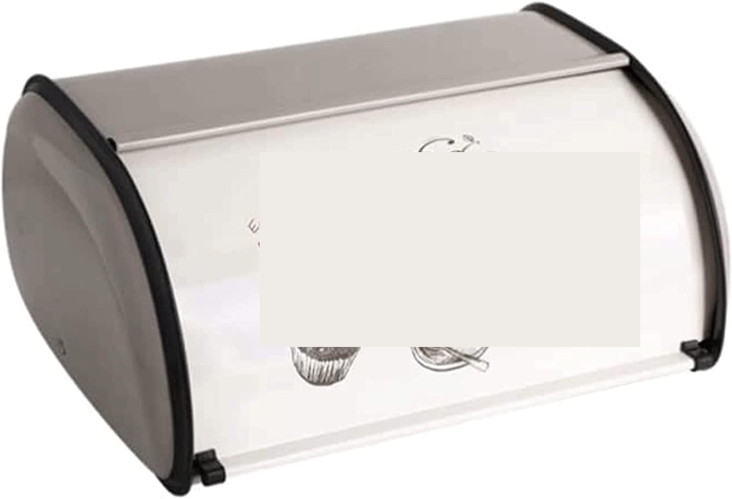 GOOPEEG Bread Bin, Pastries Food Storage Retro Style Bread Box, Metal Bin For Kitchen Countertop Storage Bin for Fresh Loaves(Grün)