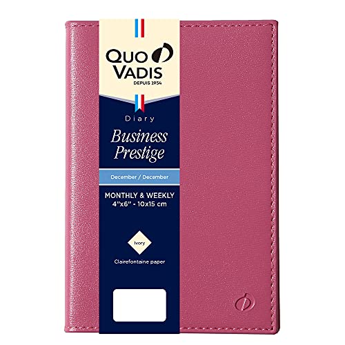 手帳 クオバディス ダイアリー  PEFC認証取得 ソーホー ローズ QUOVADIS qv28505ro