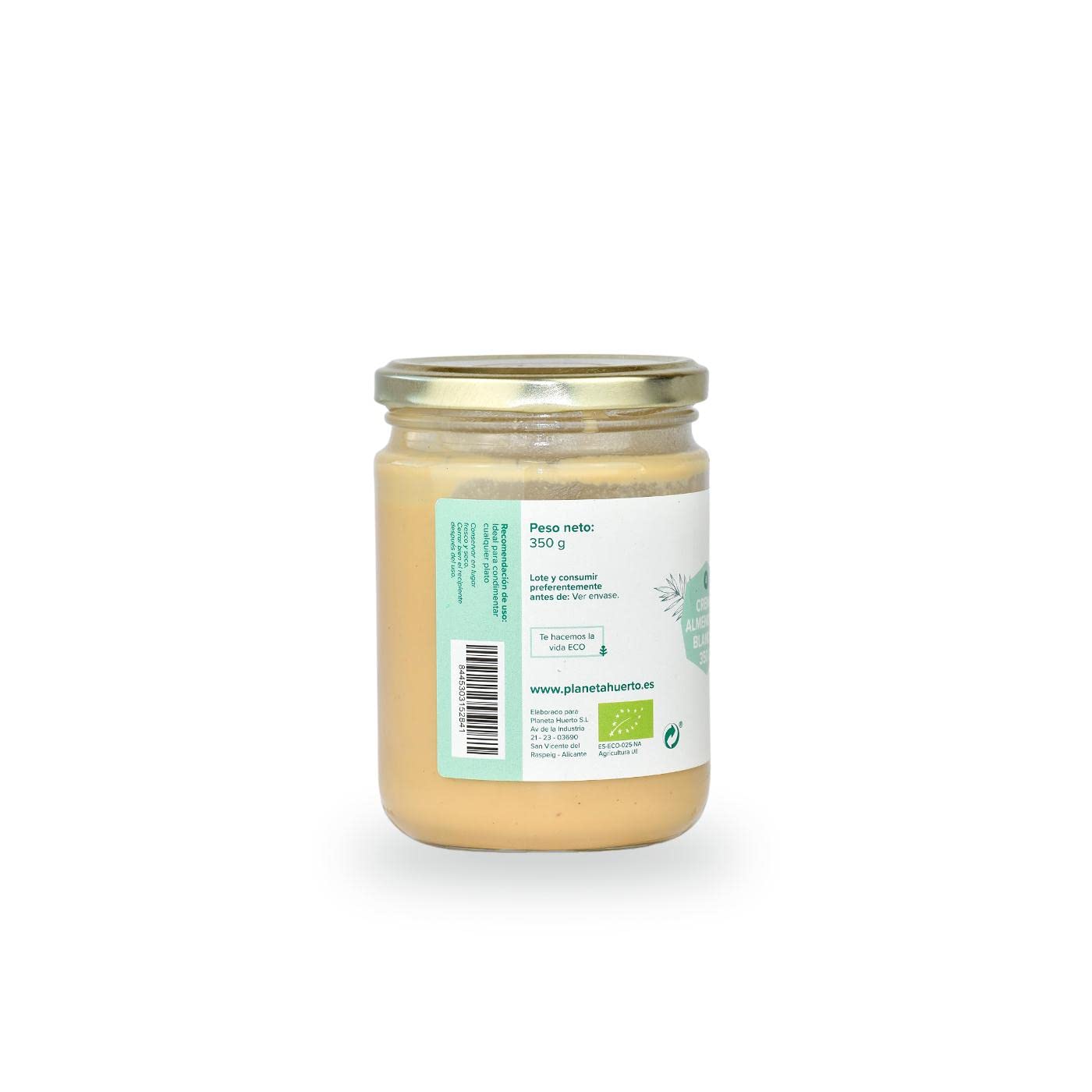 PLANETA HUERTO | Crema de Almendras Blancas ECO 700g - Pasta de Almendras Orgánicas 100% para un Estilo de Vida Saludable