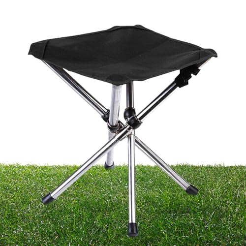 Vantaggio di durata: costruito in tessuto oxford resistente agli strappi, questo sgabello da campeggio pieghevole promette un'opzione di riposo di lunga durata, resistente e confortevole per gli appassionati di outdoor.