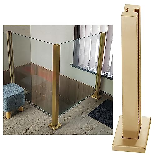 Kit main courante dorée et pince pour balustrade en verre de qualité supérieure