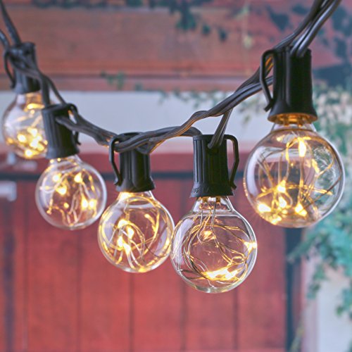 Brightown 25Ft G40 Globe String Lights with 25 Shatterproof LED Bulbs, Energy Saving