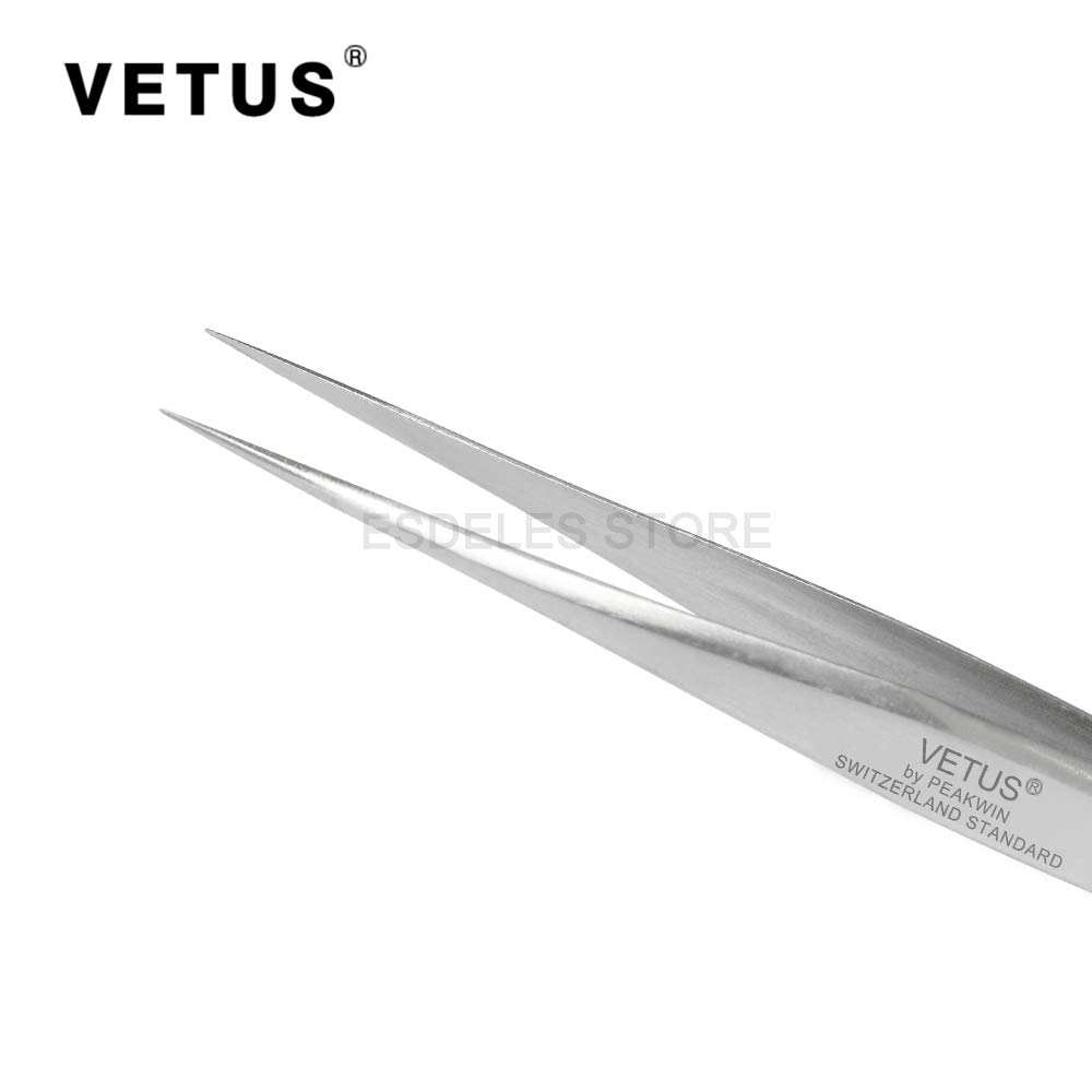 Cooking Tweezers Vetus Tweezer Non-Magnetic Stainless Steel Pointed Tip ST-13 DIY & Too Cooking Tweezers Stainless Steel - Foto 5