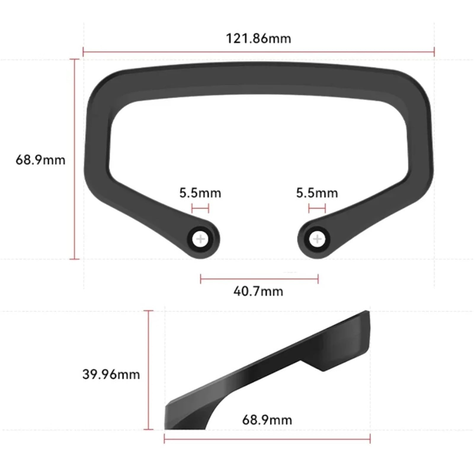 Générique Compatible avec la poignée de Transport Universelle de Planche à roulettes électrique, Accessoire de poignée en Alliage d'aluminium à Quatre Roues