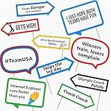Sports Games Party Photo Booth Props Set – Fun Athletic-Themed Decorations for Team Events, Competitions, and Celebrations (10)