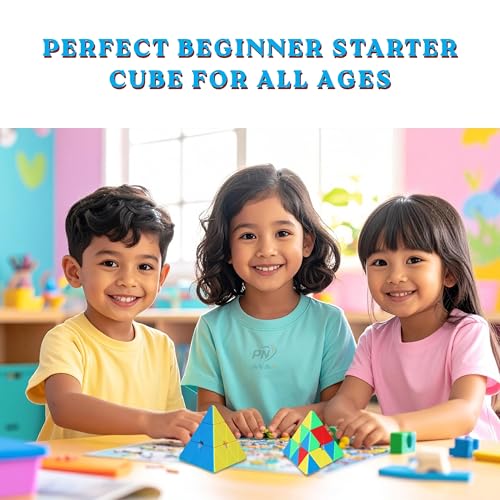 Image of MoYu Meilong Professional Speed Cube, Stickerless Magic Puzzle Cube with Instructions (Pyraminx)