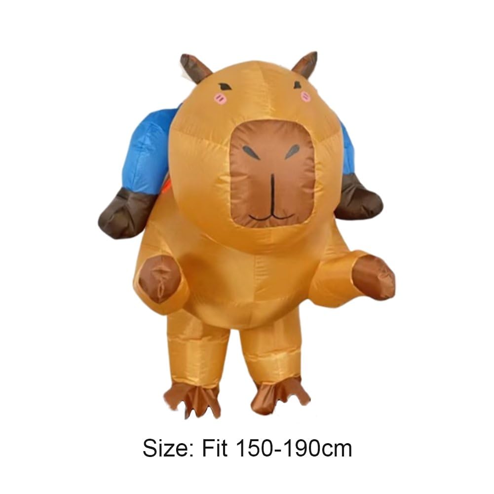 Nadmuchiwany kostium Capybara, zabawny, nadmuchiwany kostium na całe ciało, dla dorosłych, na imprezę typu capybara, na Halloween