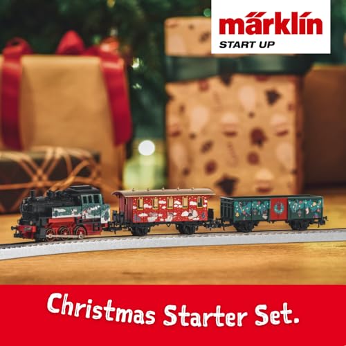 Märklin Start up 29124 - Startpackung Weihnachten mit Dampflok, Personenwagen und Güterwagen in weihnachtlicher Gestaltung, Spur H0, ab 6 Jahren - ideal für den Einstieg in die Modellbahnwelt – Bild 3
