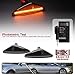2Pcs Dynamic Blink Amber LED Side Marker Light For BMW 3 Series E46 Coupe Convertible LCI 323Ci 325Ci 328Ci 330Ci 2004-2006 Fender Turn Signal lights Smoked Lens