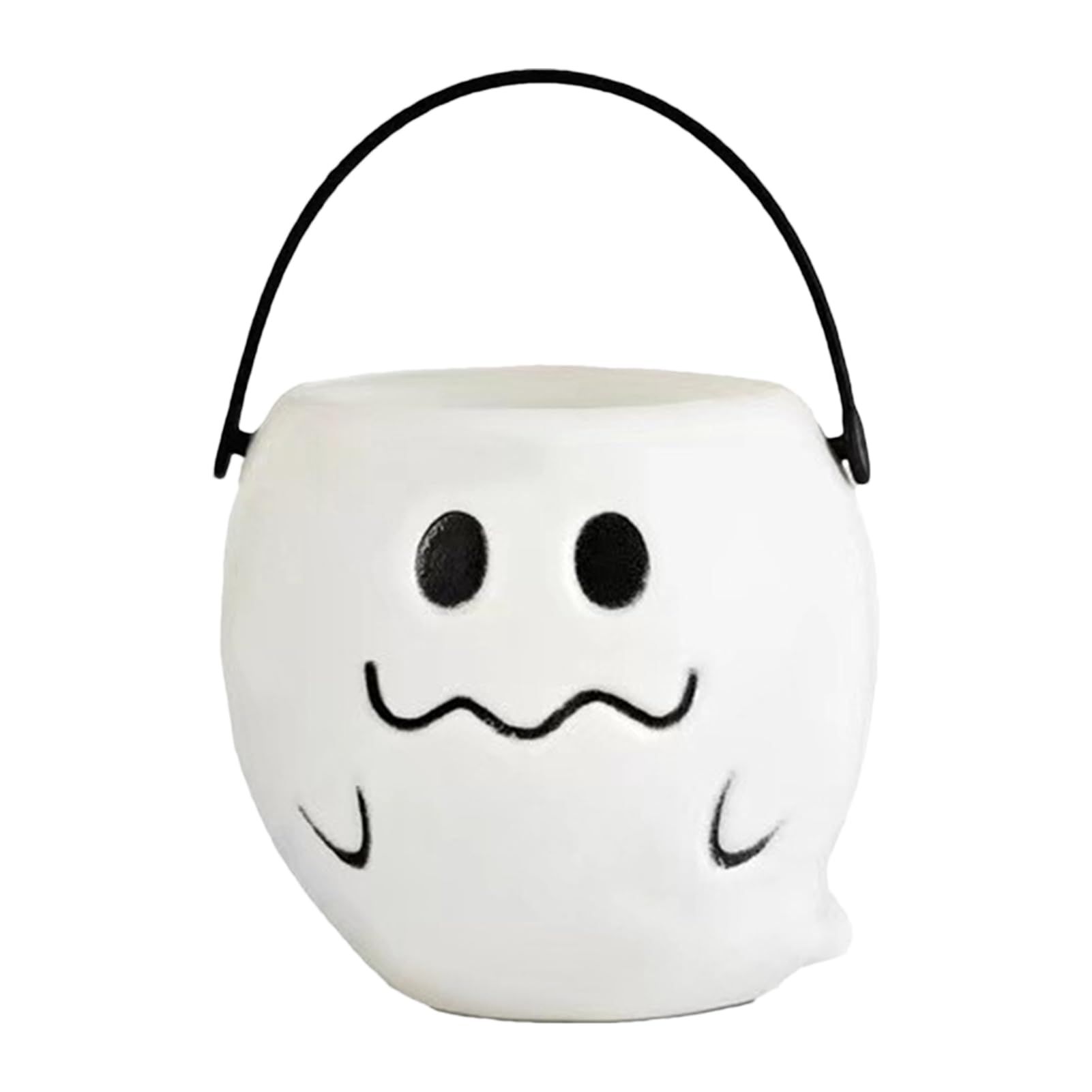 Cubo de dulces de Halloween, cubo de dulces de truco trato, cubo decorativo de dulces de Halloween, cubo de caramelo de calabaza, cubo grande de dulces de Halloween, olla de caramelo de calabaza