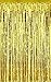 3' X 8' (36" X 96") Tinsel Foil Fringe Door Window Curtain Party Decoration (Pack of 2, Gold)