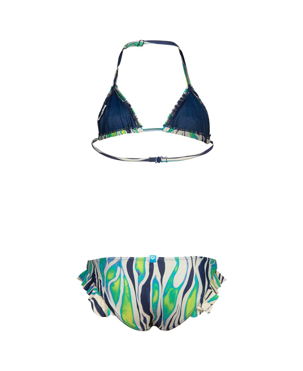 Arena Girls' Arena Water Print Bikini Triangle Due Pezzi Bambine e Ragazze