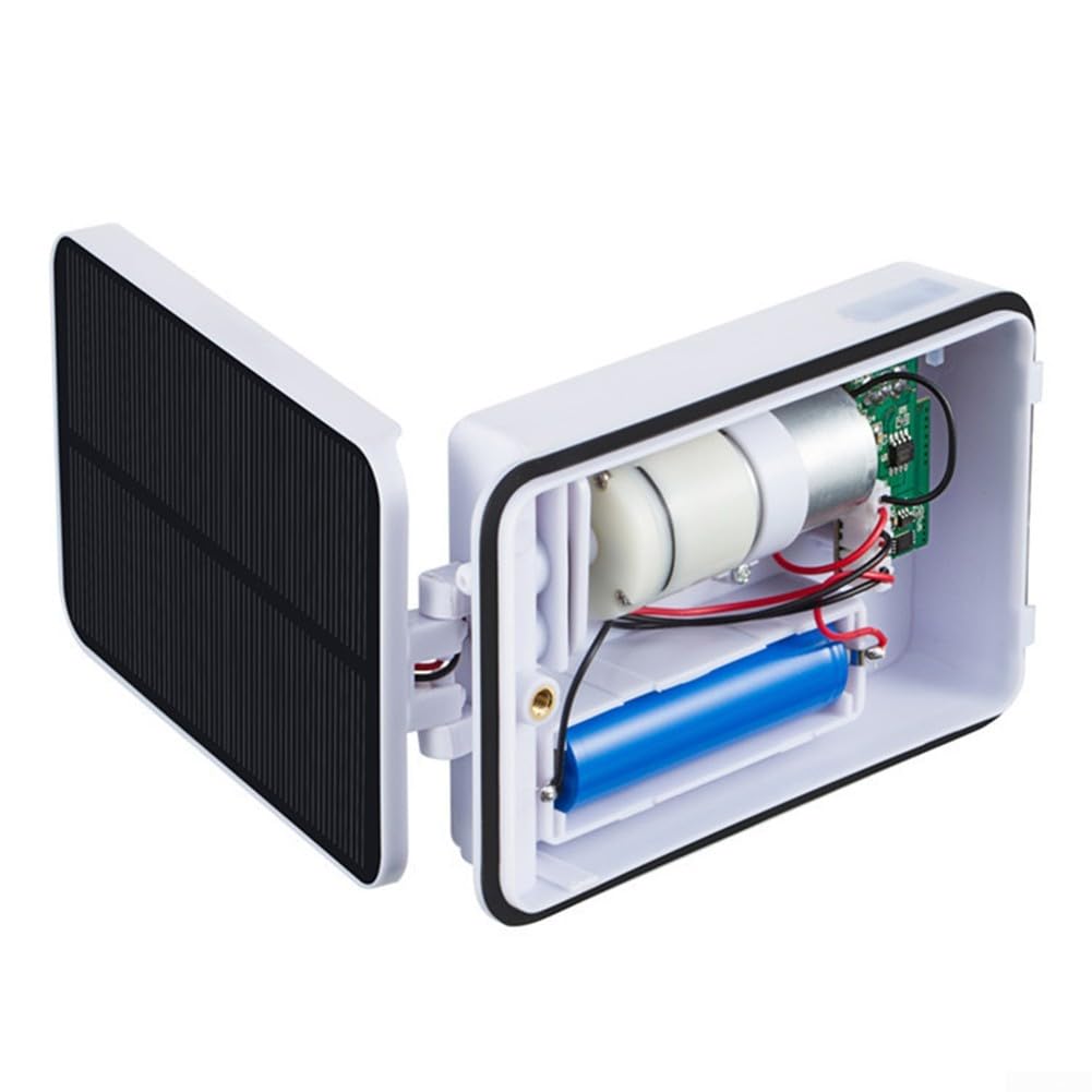 Aireador solar para estanque con batería de 2200 mAh – Bomba de oxígeno silenciosa para estanque de peces y acuario, recargable por USB, 20 h de autonomía, incluye piedra de aire