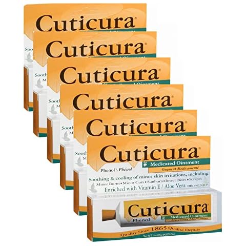 Medicated Ointment 1oz - Best Medicated Ointment Cream to Cure Minor Burns, Minor Cuts, Sunburn, Insect Bites and More (6 Pack) Cover
