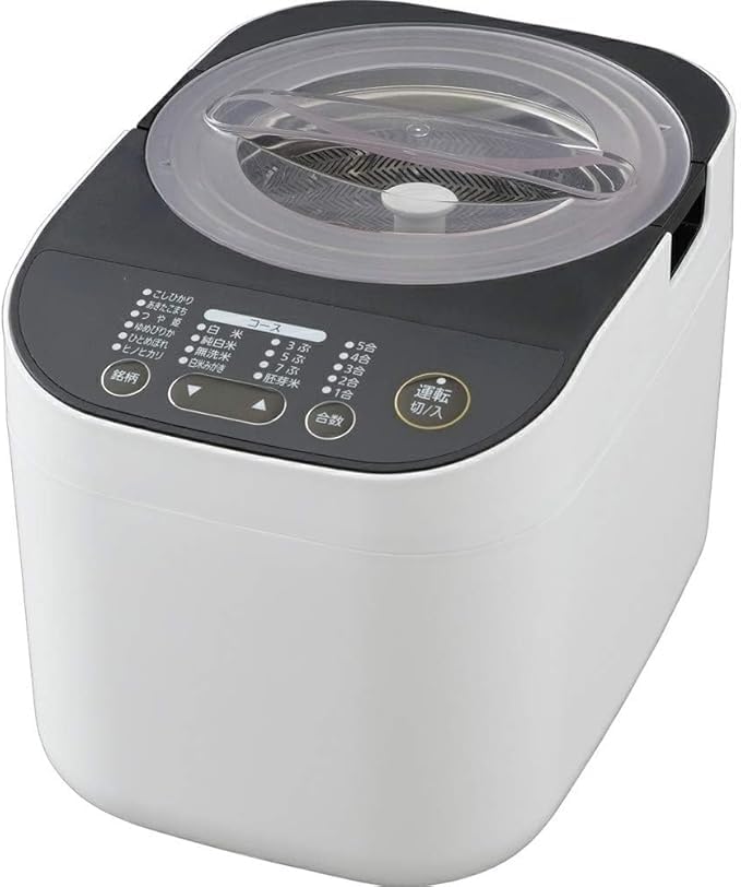 Amazon | 精米機 家庭用 銘柄純白づき 40銘柄対応 コンパクト 簡単操作  