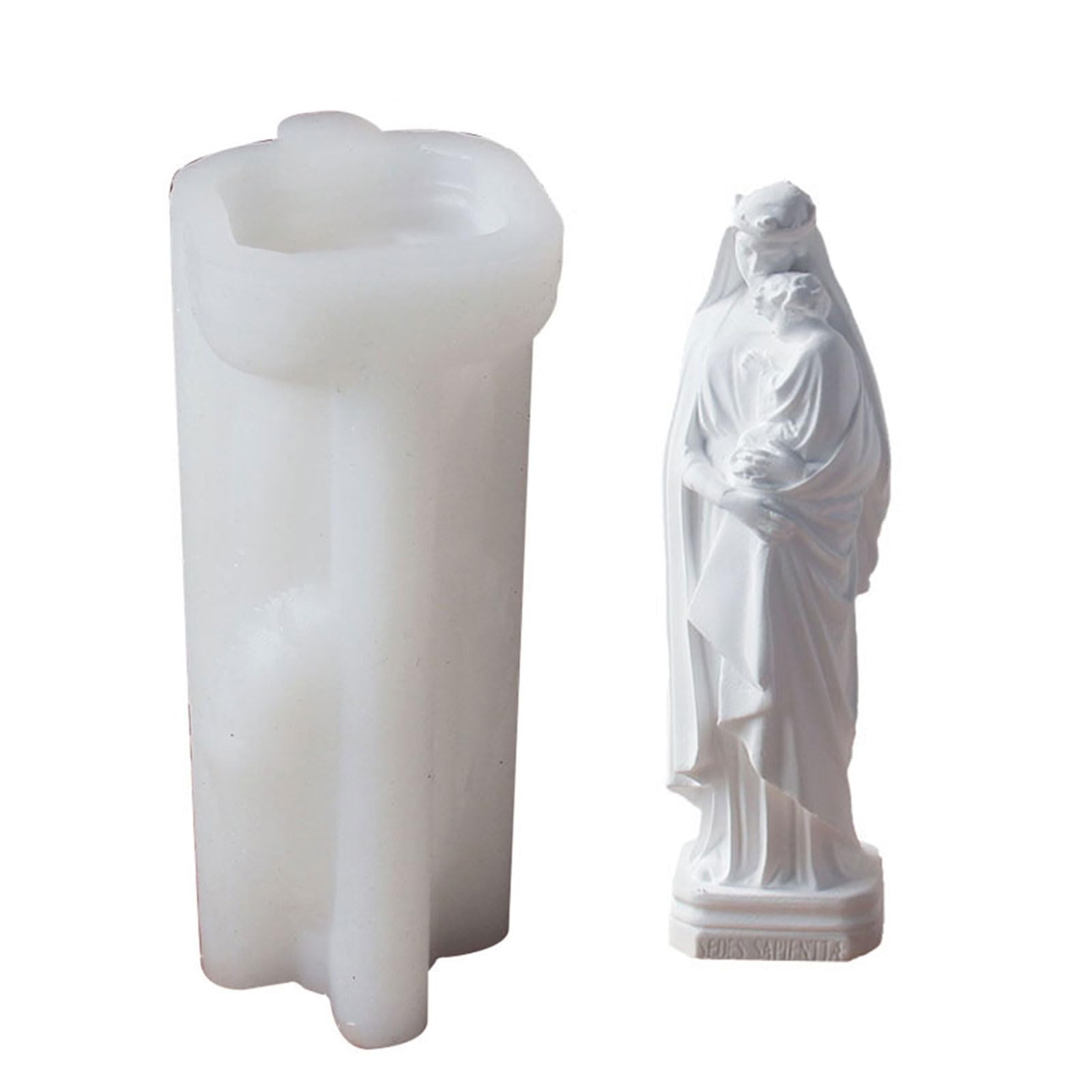 carotoe Lady with Baby Molds Plasters Molds Religious Silicone Castings Epoxy Resin Silicone Religious