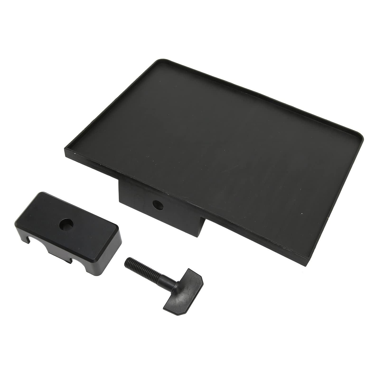 Microfoonstandaardblad 23 X 17 Cm ABS Geluidskaartblad Met Verstelbare Klem, Muziekstandaardblad Voor Podium, Live Streaming, Karaoke, Opname