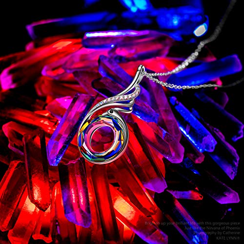 Image of Kate Lynn Rise From the Ashes Phoenix Pendant Necklace for Women | Symbol of Strength & Rebirth, Meaningful Birthday Gift for Women