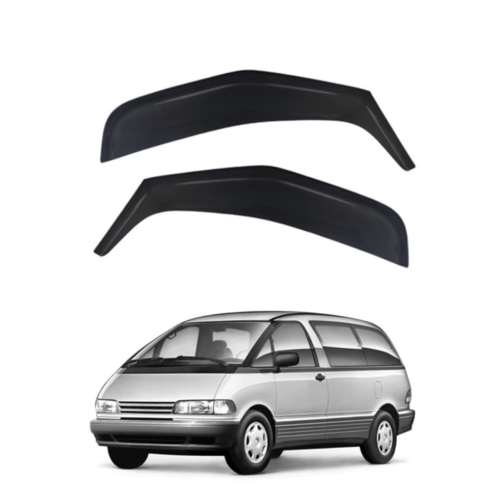 QOEMRHELT 2pc Set In-Channel Wind Deflectors, for TOYOTA Previa (XR10/XR20) 1990-1997 Window Visors Rain Guards Vent Visors Rain & Sun Protection,Car Accessories