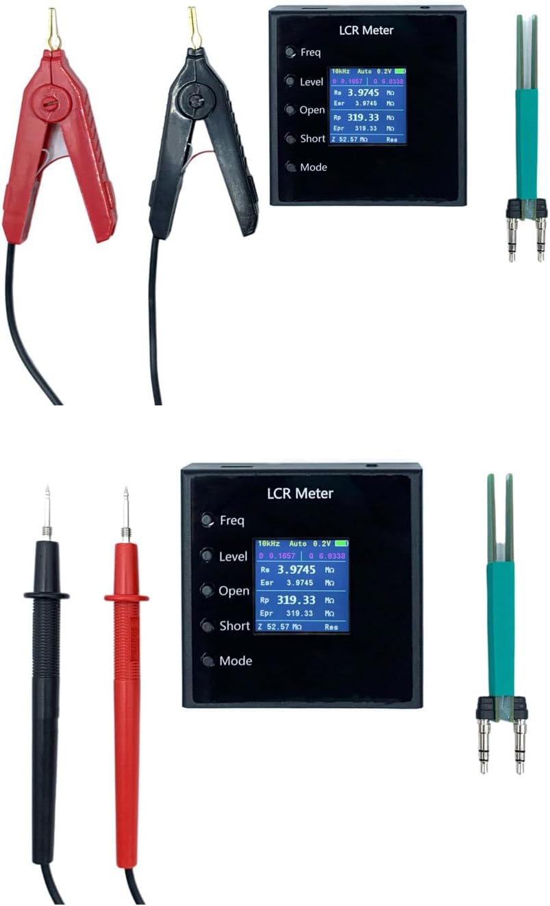 Intelligent Bridge Tweezer Featuring 5 Frequency Gear 1.54inch Color Display for Resistance Capacitance Testing