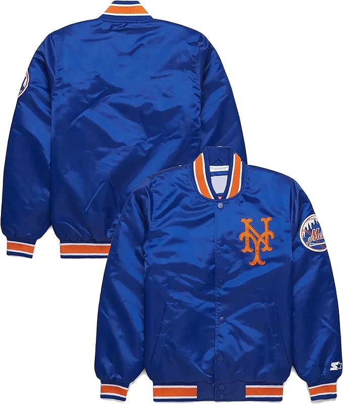 New York Satin Jacket for Men Baseball Bomber Coat Lightweight Retro Varsity Style Outerwear