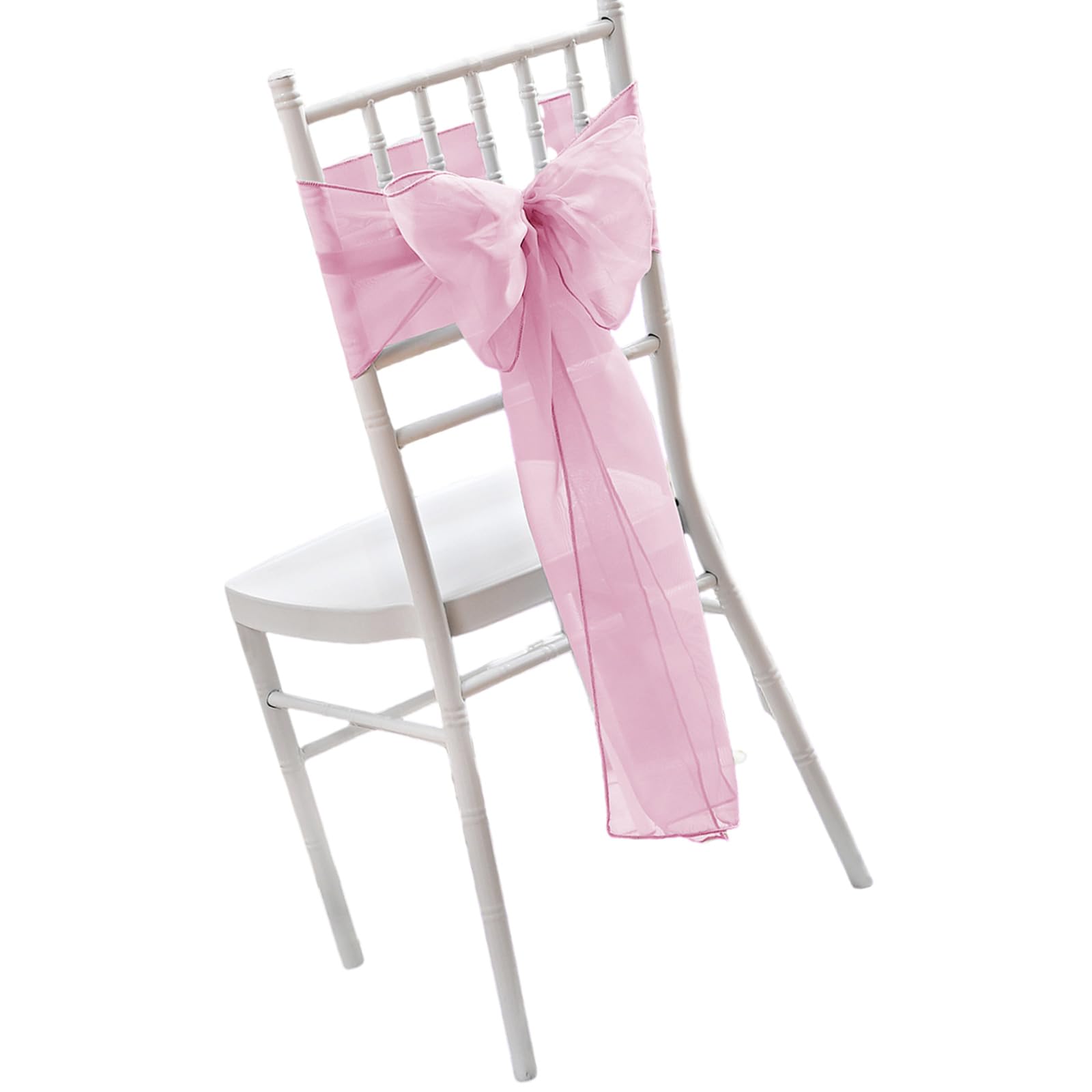 Elnwnnkc A Chair Sash Bows For Elegant Wedding Decors Simple Installation For Refines Event Tmospheres Chair Covers Wedding Sash