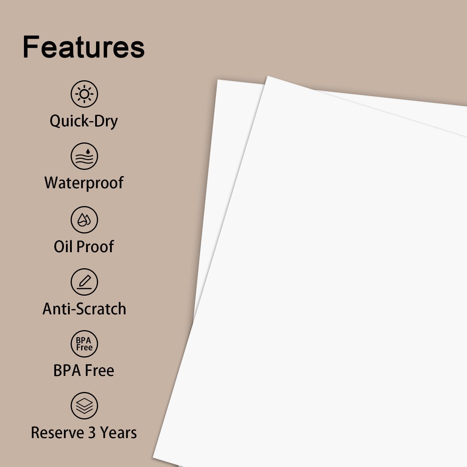 A4 Thermal Paper Size 100 Sheets A4 Thermal Paper (Folded) - No Ink Printer  Paper For Portable Printers, 8.27x11.69