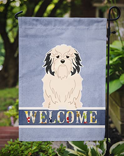 Lowchen Bienvenue drapeau jardin décoration extérieure multicolore