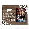 FONDCANYON I Will Love You Until The Cows Come Home Picture Photo FrameCouples Love Picture FramesValentine Wedding Gifts For Girlfriend Boyfriend Husband Wife Him Her 4×6 Inch Photo Color 3
