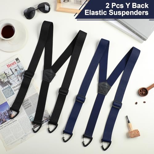 Image of Janmercy 2 Pcs Hidden Suspenders for Men, 1.5 inch