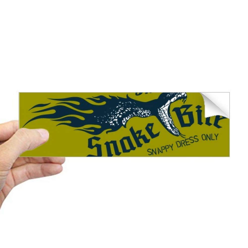 Autocollant serpent de qualité supérieure motif morsure pour carnet