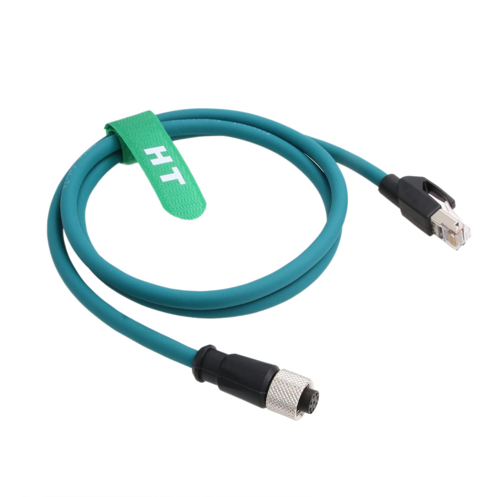 HangTon Ethernet Cable M12 X Code 8 Position Female To RJ45 Cat-6a For Industrial Actuator Sensor Profibus Network Automation Application 1m - View #13