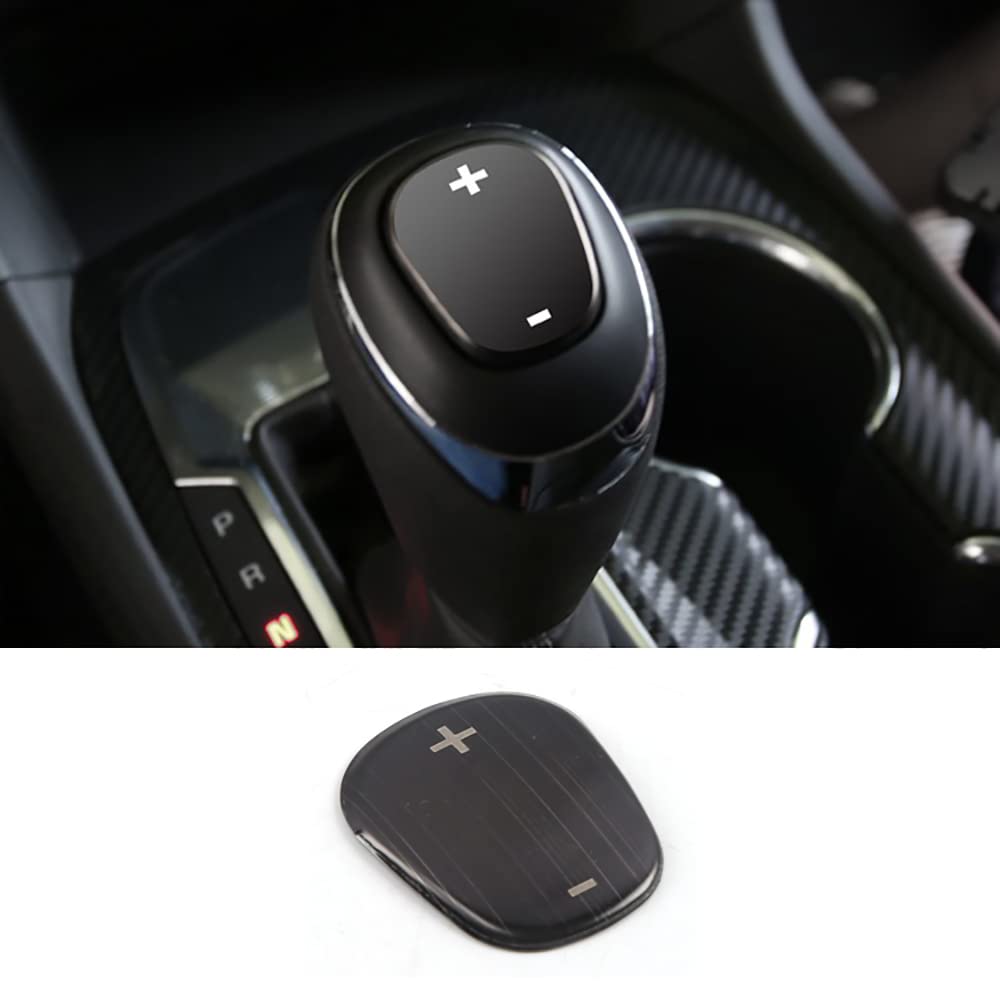 Eridanus Car Accessories Gear Shift Knob Cover Trim Fit for Chevrolet Equinox 2018-2021 (Black) Chrome Titanium Stainless Steel 1 PC