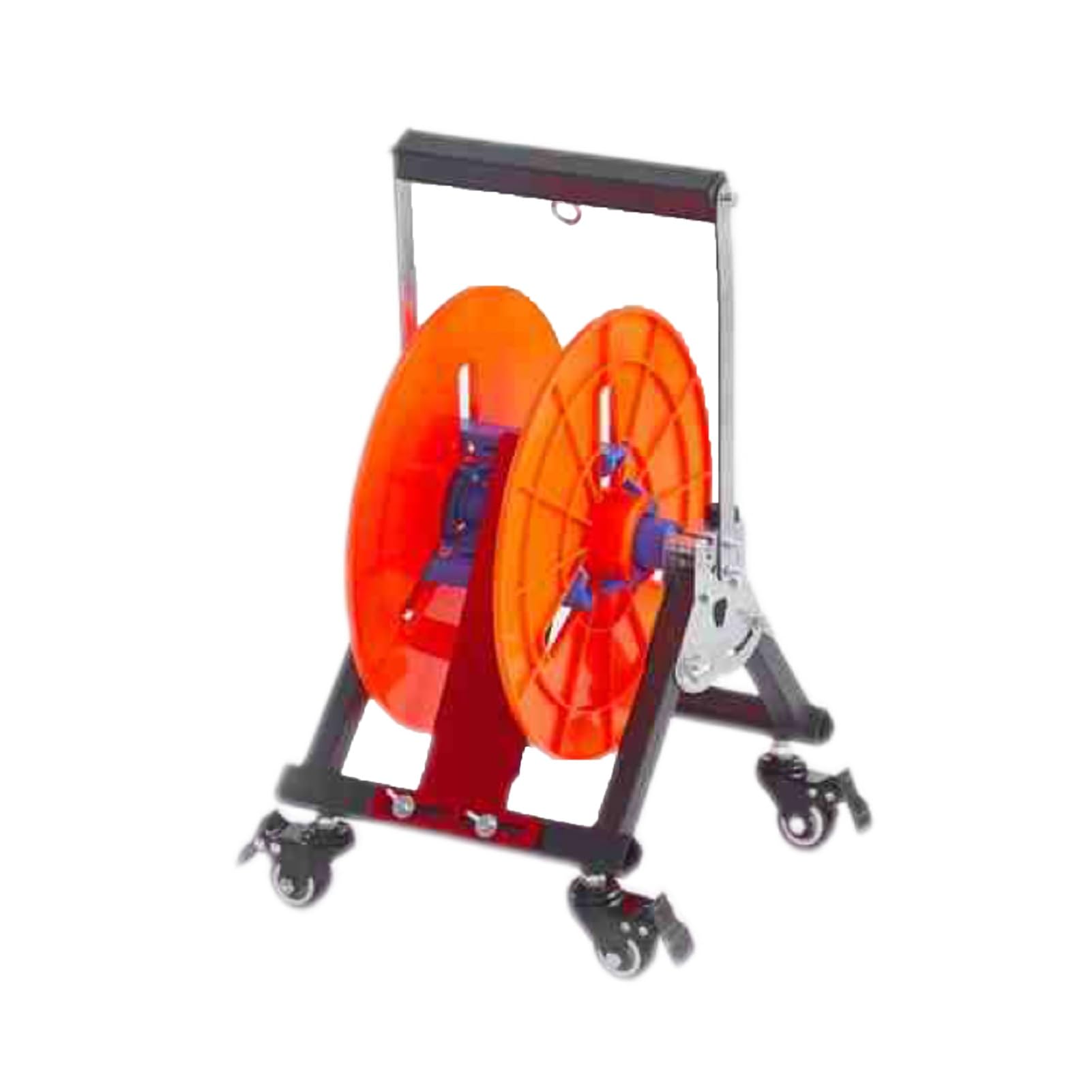 Carrito de almacenamiento de cuerda y carrete de manguera con estante de alambre