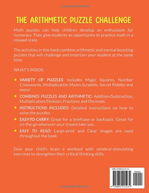 Miniatura 2 de The Arithmetic Puzzle Challenge Boredom-Busting Math Activities to Sharpen Young Minds