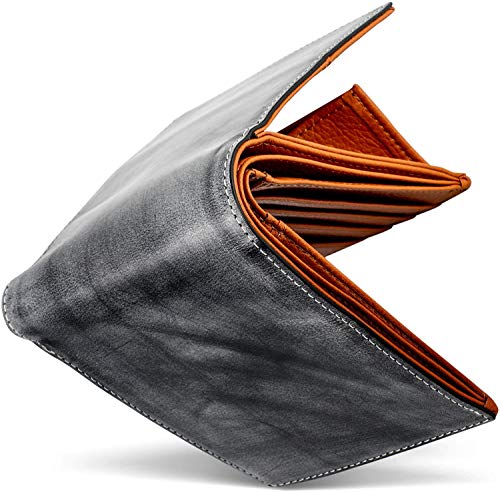 スリム ブライドルレザー 二つ折り財布 メンズ 本革 GRACIA