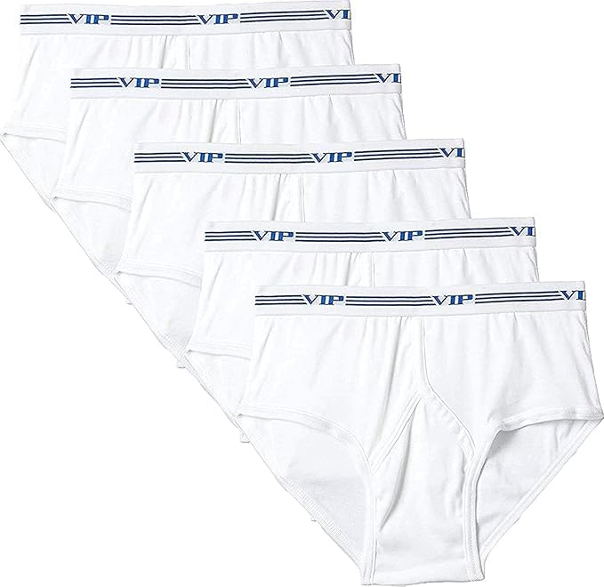 vip SIGNOR WHITE MENS COTTON BRIEF PACK of 5 (95)-picture-30